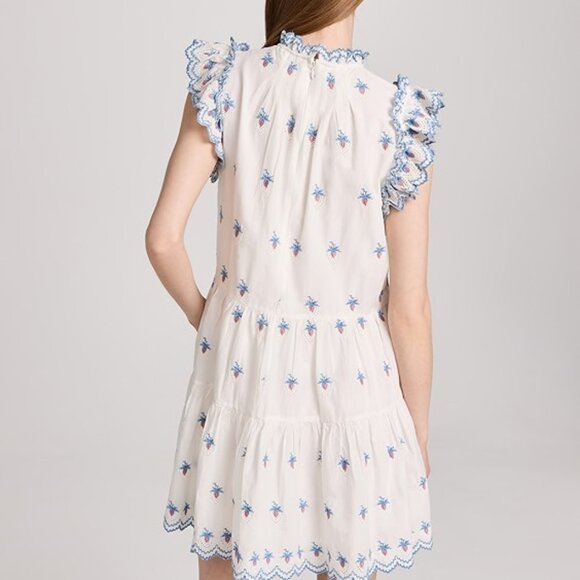 NWT Sea NY Renee Embroidered Strawberry Dress Cream Size S - Picture 2 of 10